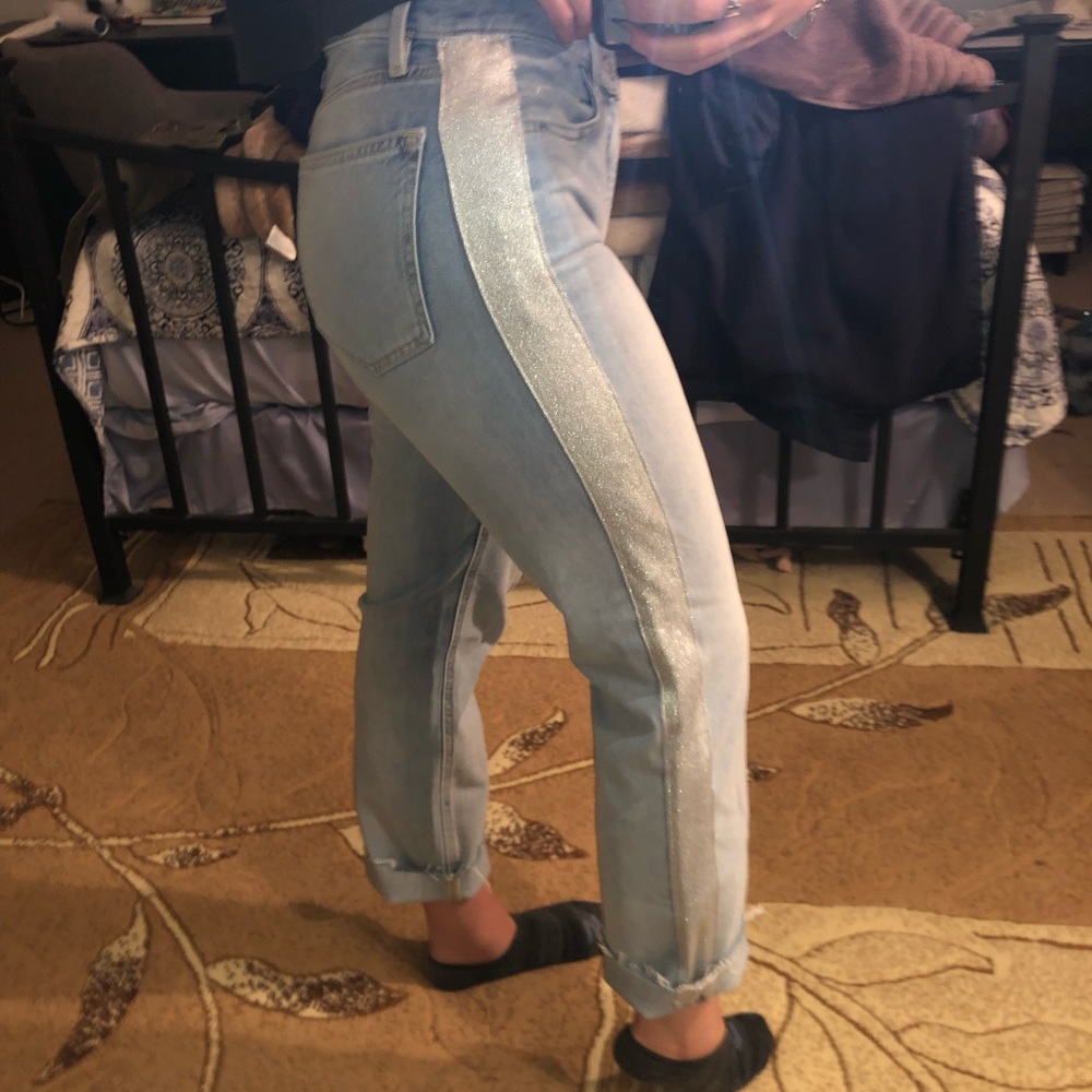 Lou and grey straight leg stretchy high waist jean